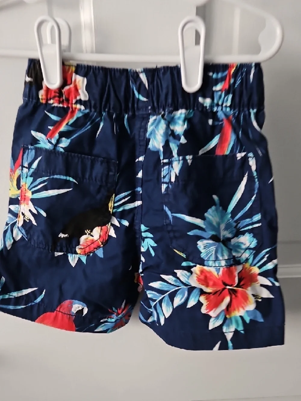 The Children's Place Navy Tropical Bird Shirt & Short Set - Picture 8 of 9